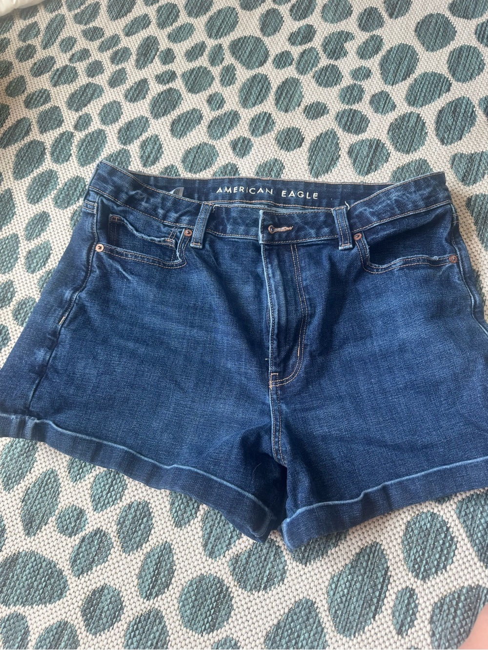 American Eagle Outfitters Dark Blue Denim Women's Shorts